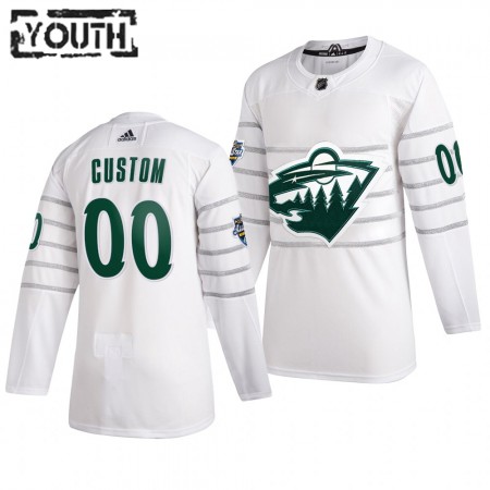 Camisola Minnesota Wild Personalizado Cinza Adidas 2020 NHL All-Star Authentic - Criança